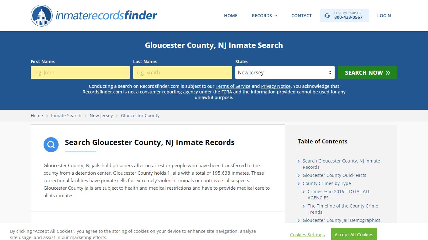 Gloucester County, NJ Inmate Lookup & Jail Records Online