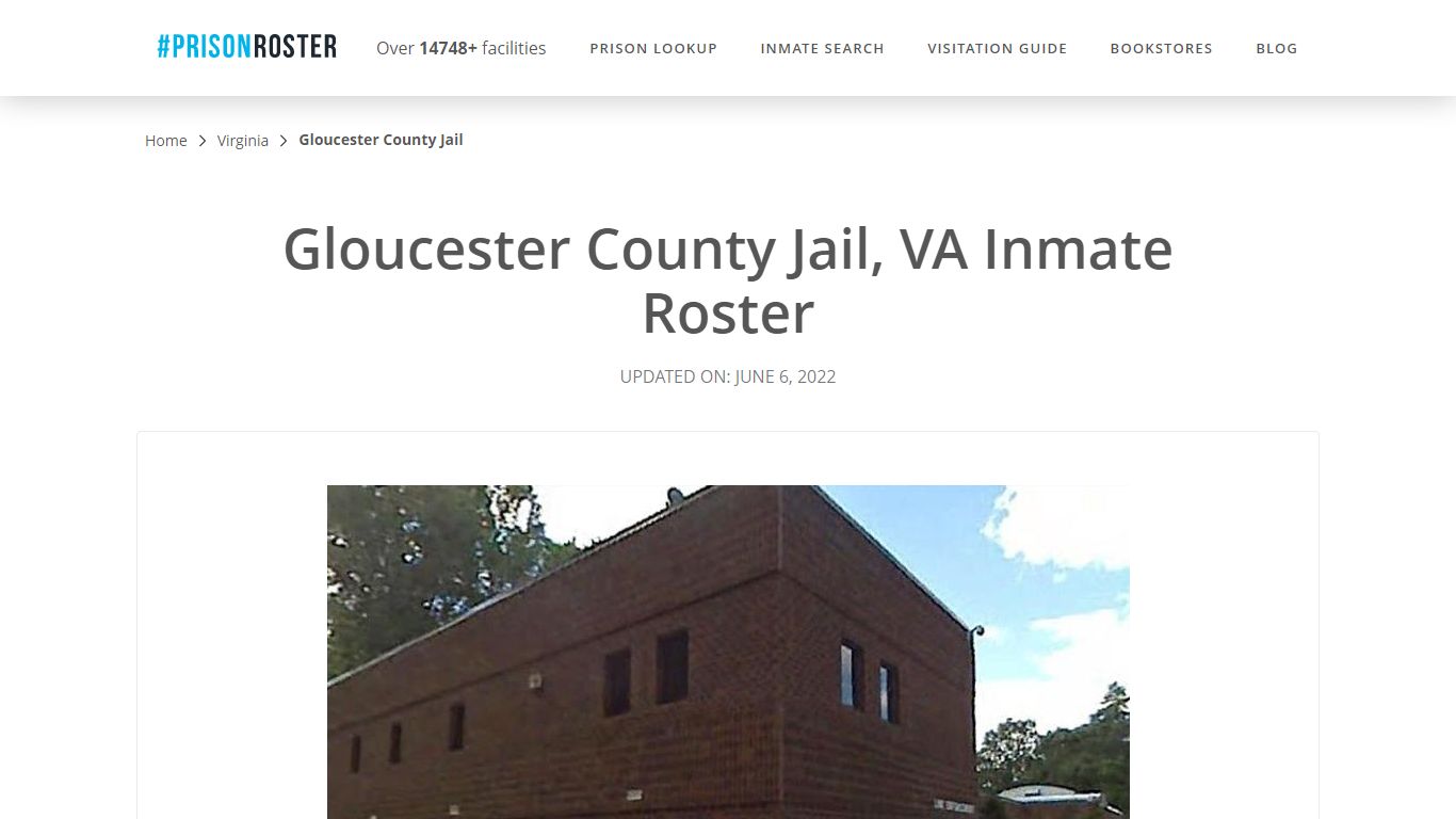 Gloucester County Jail, VA Inmate Roster - Inmate Locator